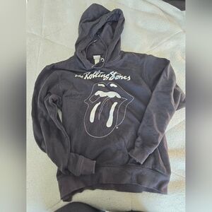 H&M Charcoal Rolling Stones Sweatshirt Hoodie
